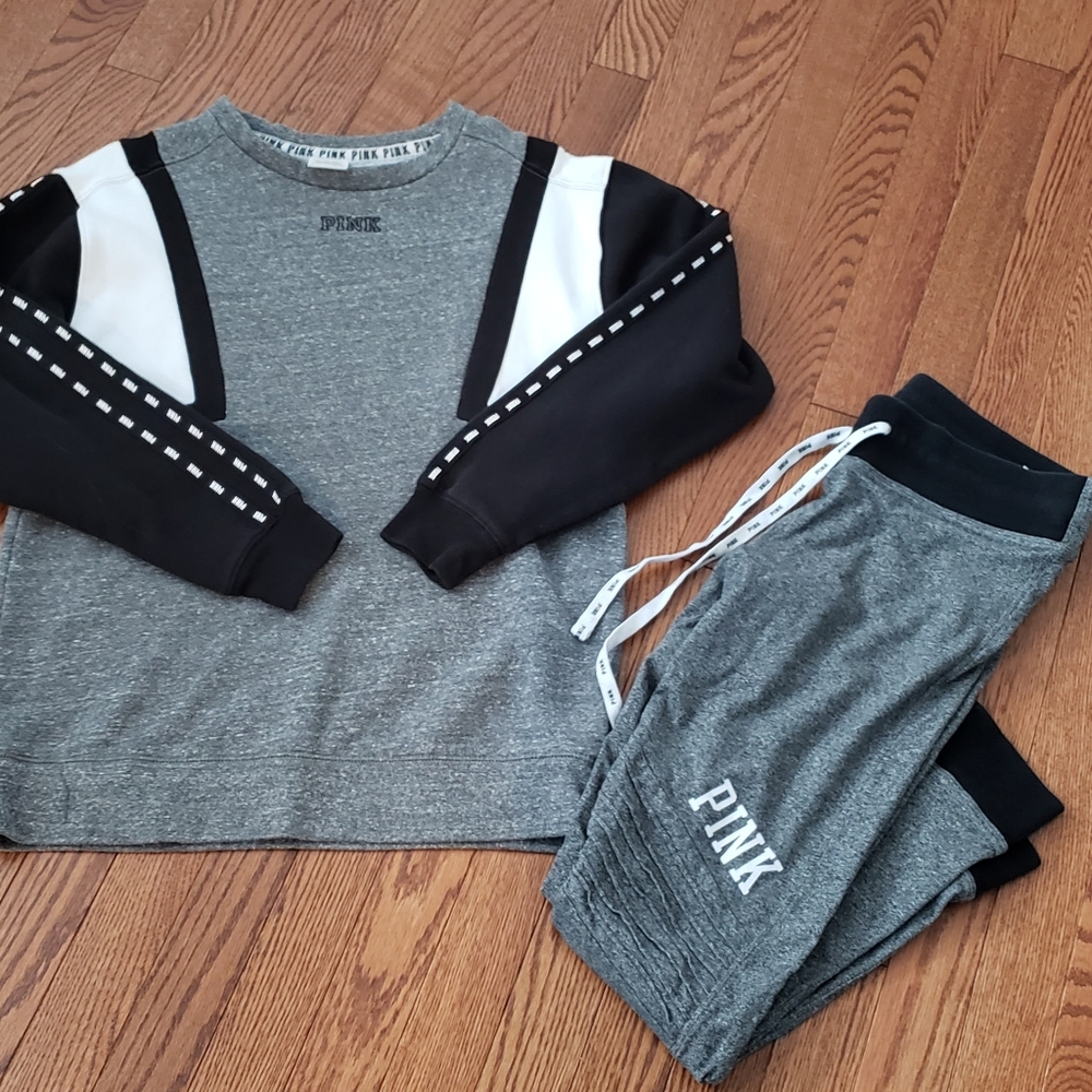 Pink top with leggings